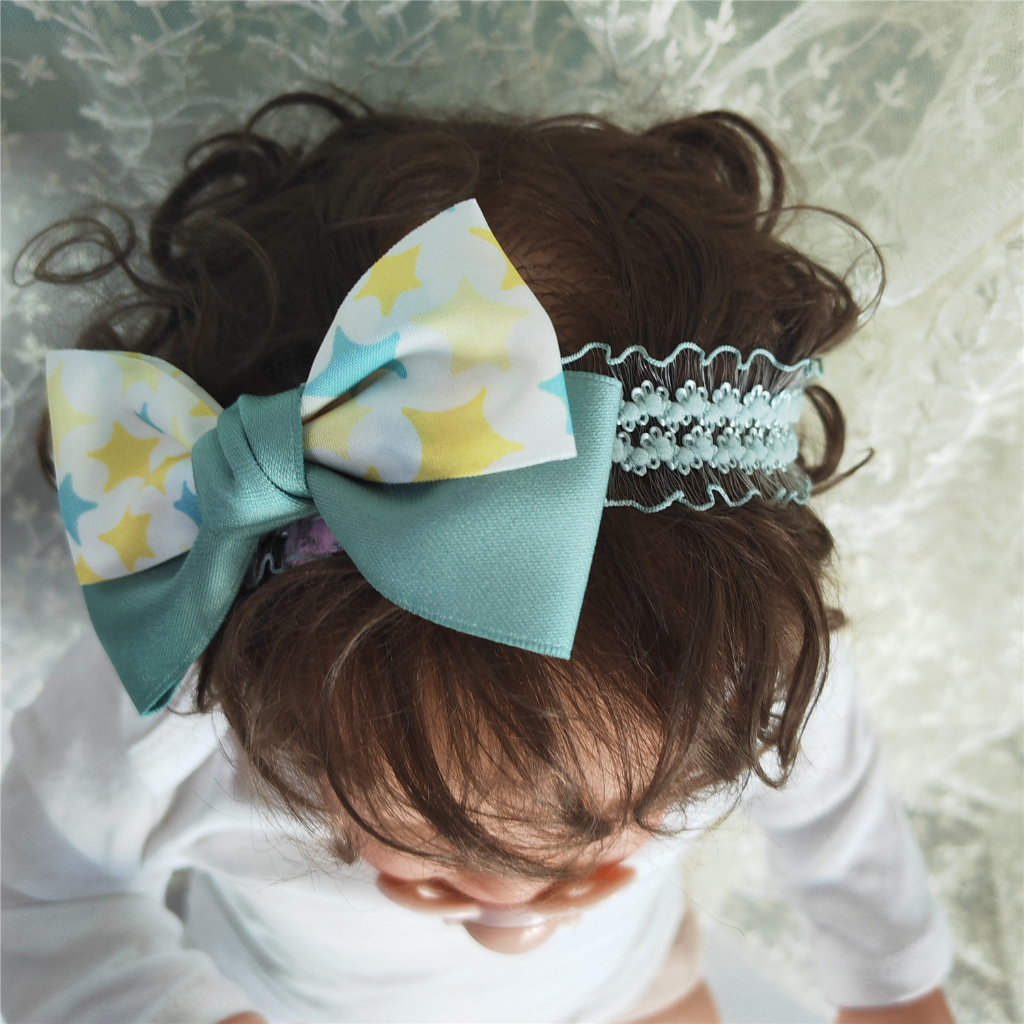 แฟชั่นเด็กทารก เด็กผู้หญิง ของขวัญ ชุดเด็กทารก กันลื่น ถุงเท้า พื้น รองเท้า พร้อมลูกไม้ โบ ที่คาดผม - รูปที่ 2