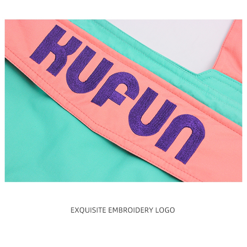 Kufun ชุดเอี๊ยมกางเกงสกี วันพีช กันน้ํา กันลม สไตล์เกาหลี สําหรับผู้หญิง และผู้ชาย - รูปที่ 7