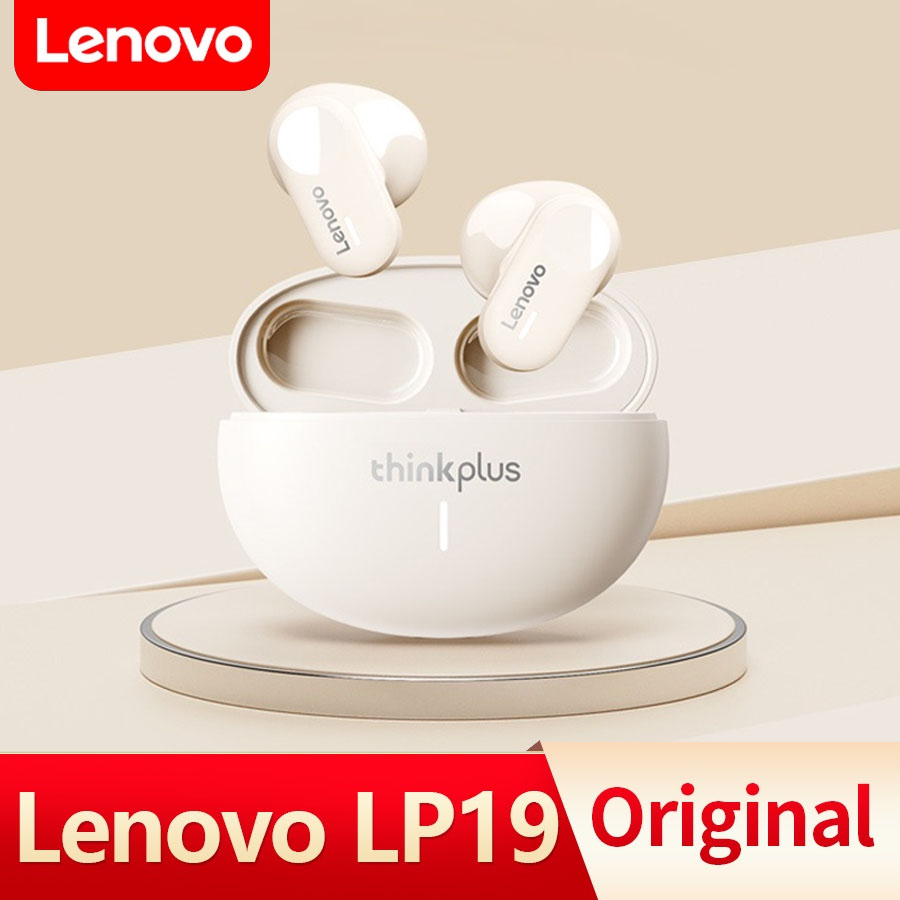 Lenovo LP19 หูฟังบลูทูธไร้สาย 5.1 HiFi สเตอริโอ กันน้ํา ควบคุมสัมผัสอัจฉริยะ พร้อมไมค์สำหรับ IOS Android