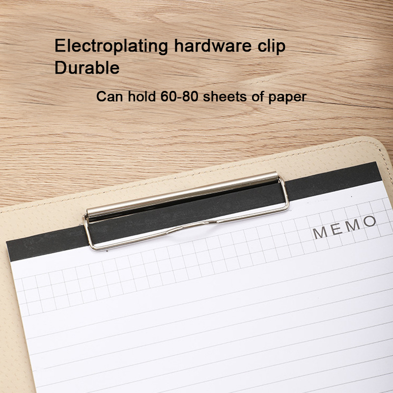 (สลักโลโก้ได้) คลิปบอร์ดแฟ้ม A4 มัลติฟังก์ชั่น มาพร้อมเครื่องคิดเลข แฟ้มหนังธุรกิจ กล่องเก็บแฟ้ม หัวเข็มขัดแม่เหล็ก สมุดขาย และสมุดสัญญา - รูปที่ 3