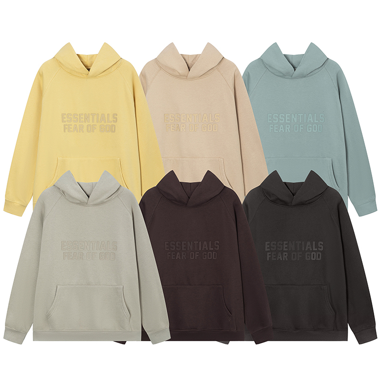 High Street FOG FEAR OF GOD ESSENTIALS เสื้อฮู้ดแบบหนา unisex เสื้อฮู้ดแบบหนา