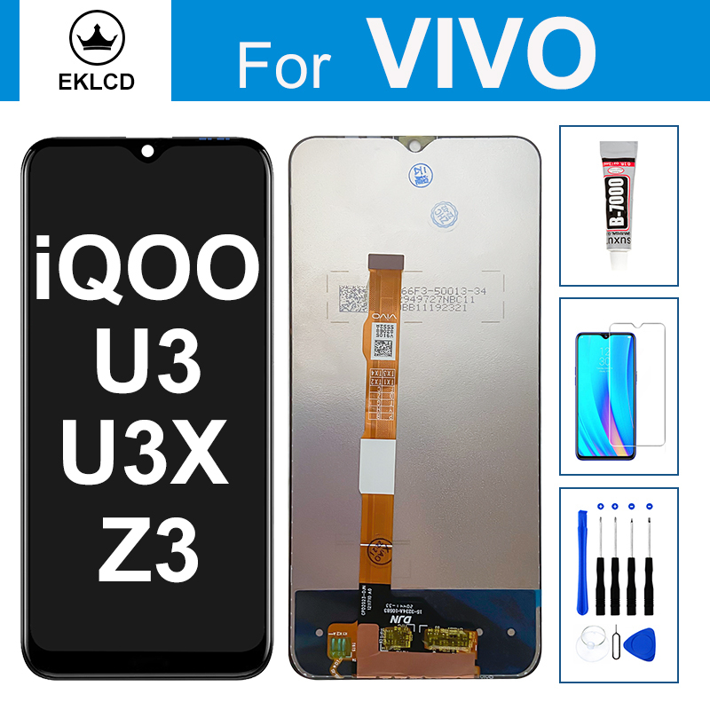 อะไหล่หน้าจอสัมผัส LCD สําหรับ VIVO iQOO U3 U3X Z3 V2061A V2073A V2106A