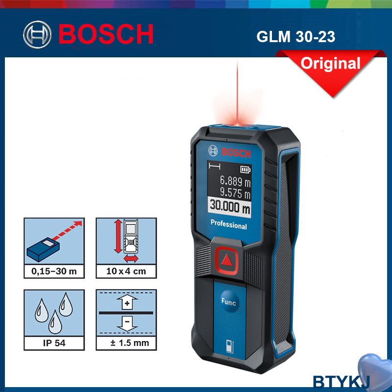 Bosch 30m Laser Measure GLM 30-23 Red Laser Range Finder Professional Laser Tape Measure Instrument