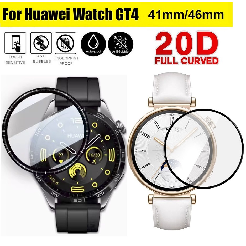 ฟิล์มกันรอยหน้าจอ huawei watch gt 4 ฟิล์ม แบบเต็มจอ สําหรับ Full Covered Screen Protector For huawei