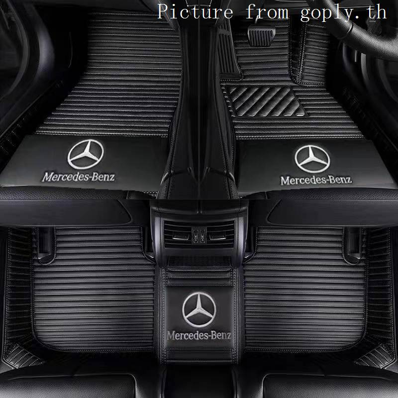 พร้อมส่ง พรมปูพื้นรถยนต์ ลายขวามือ สําหรับ Mercedes-Benz CLA CLS CLK SLC