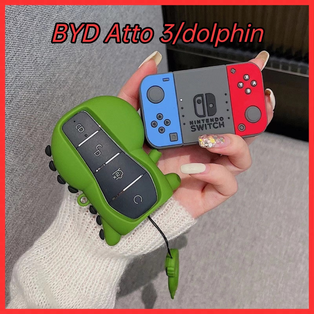 【ส่งจากไทย】 เคสกุญแจ  BYD Atto 3/dolphin เคสกุญแจรีโมทรถจักรยานยนต์ สําหรับ