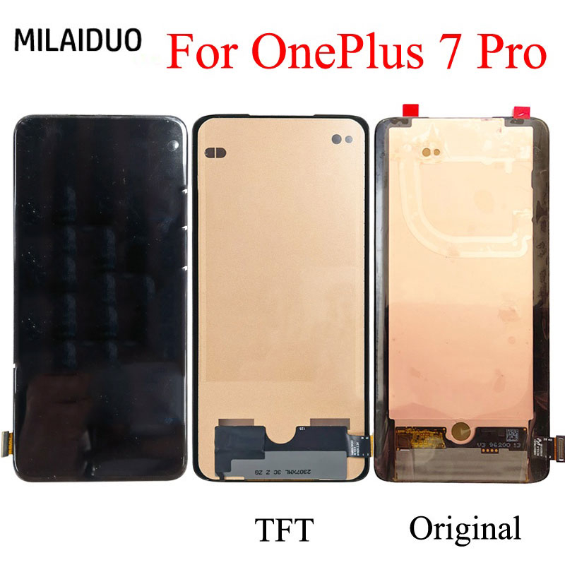 อะไหล่หน้าจอสัมผัสดิจิทัล LCD แบบเปลี่ยน สําหรับ oneplus 7 Pro GM1911 GM1913 oneplus 7t Pro