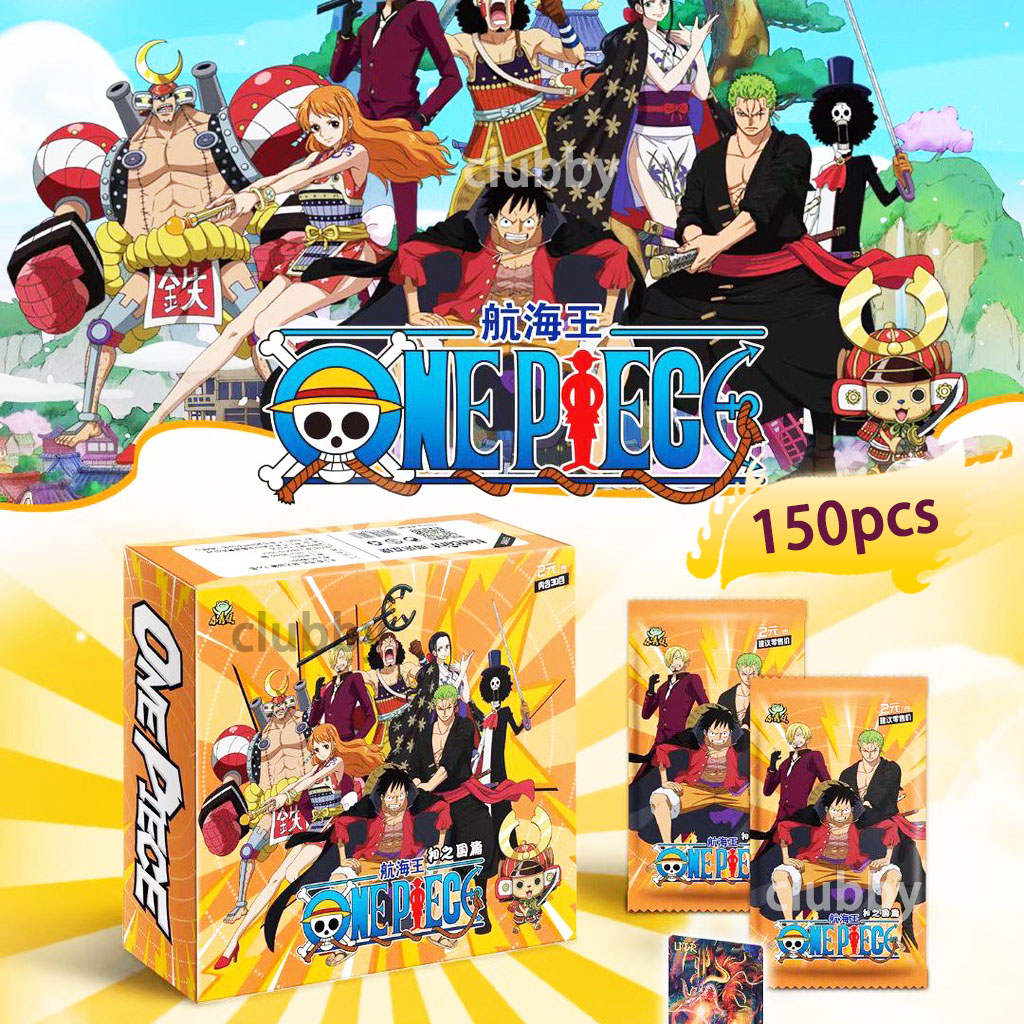 150 ใบ การ์ดวันพีช Luffy SSR UR SER ONE PIECE Card ของขวัญการ์ดเกมใหม่ล่าสุด