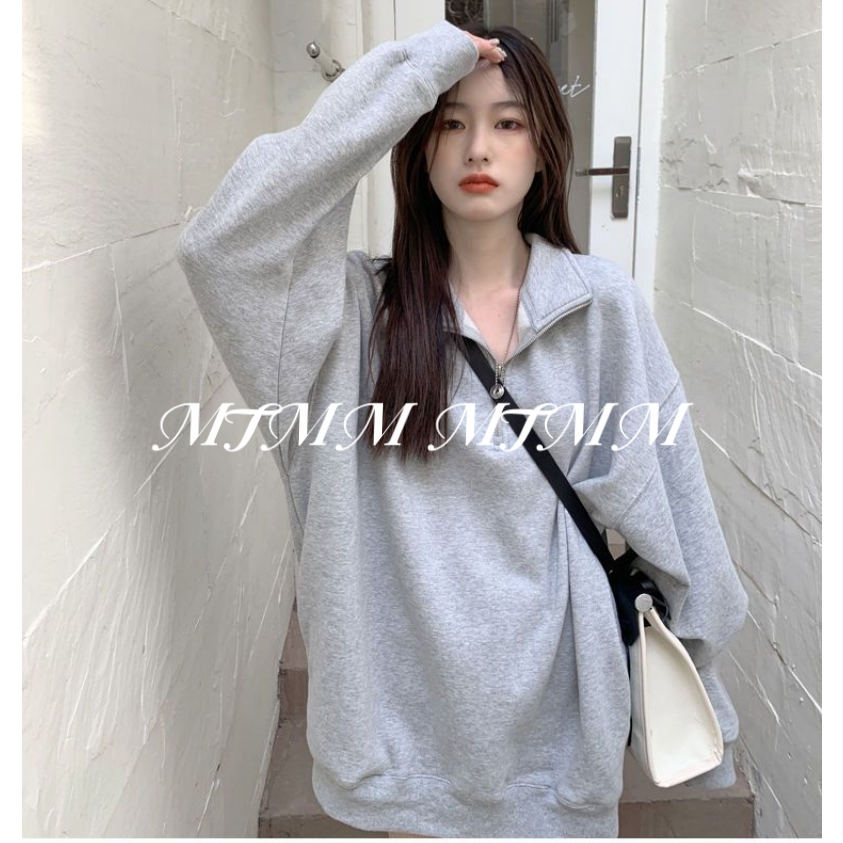 MTMM เสื้อแขนยาว เสื้อกันหนาวผู้หญิงแขนยาว เหมาะสำหรับฤดูใบไม้ร่วงและฤดูหนาว 2 สี MTM-406