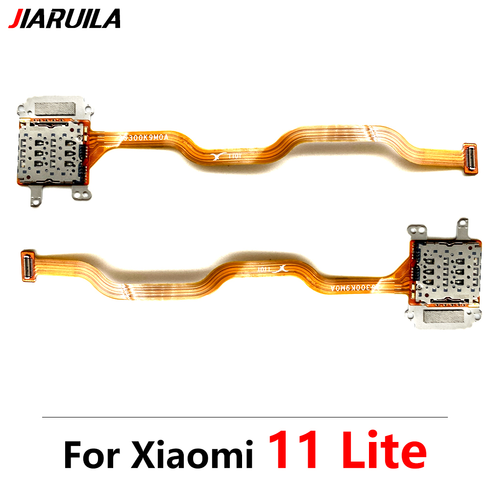 ถาดซ็อกเก็ตเครื่องอ่านซิมการ์ด แบบยืดหยุ่น สําหรับ Xiaomi Mi 11 Lite