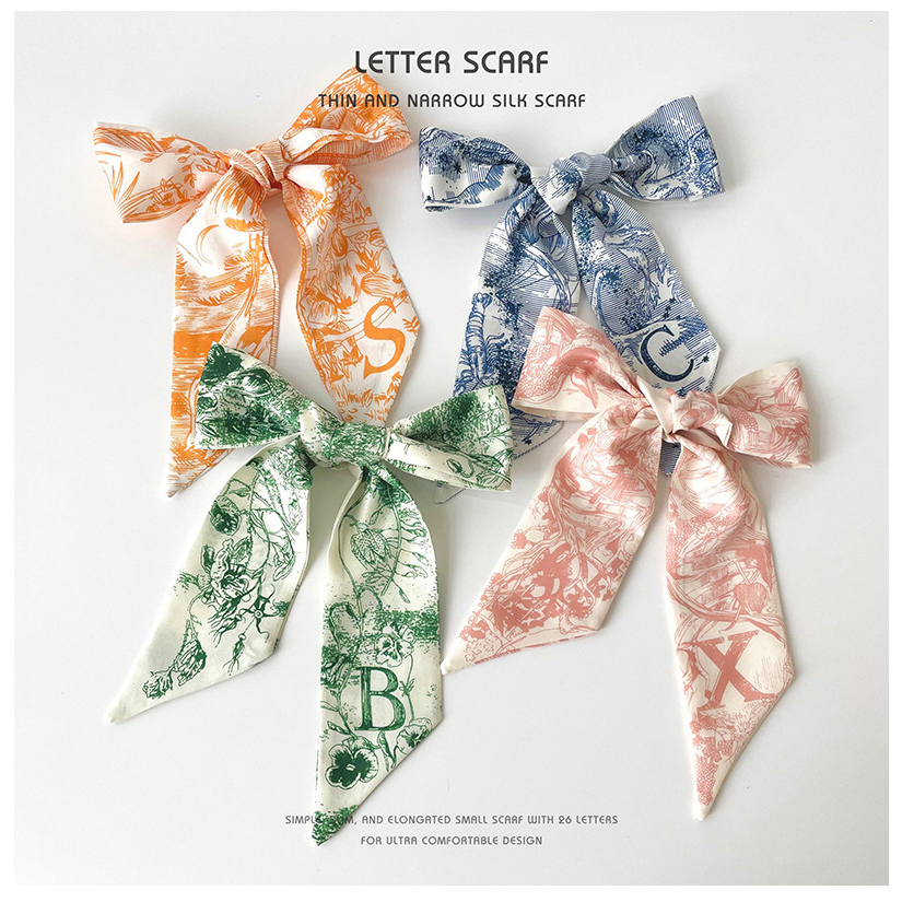 ที่คาดผม ผ้าพันคอ ริบบิ้น ผ้าเรยอน แบบผูกเชือก แฟชั่นสําหรับผู้หญิง จํานวน 1 ชิ้น