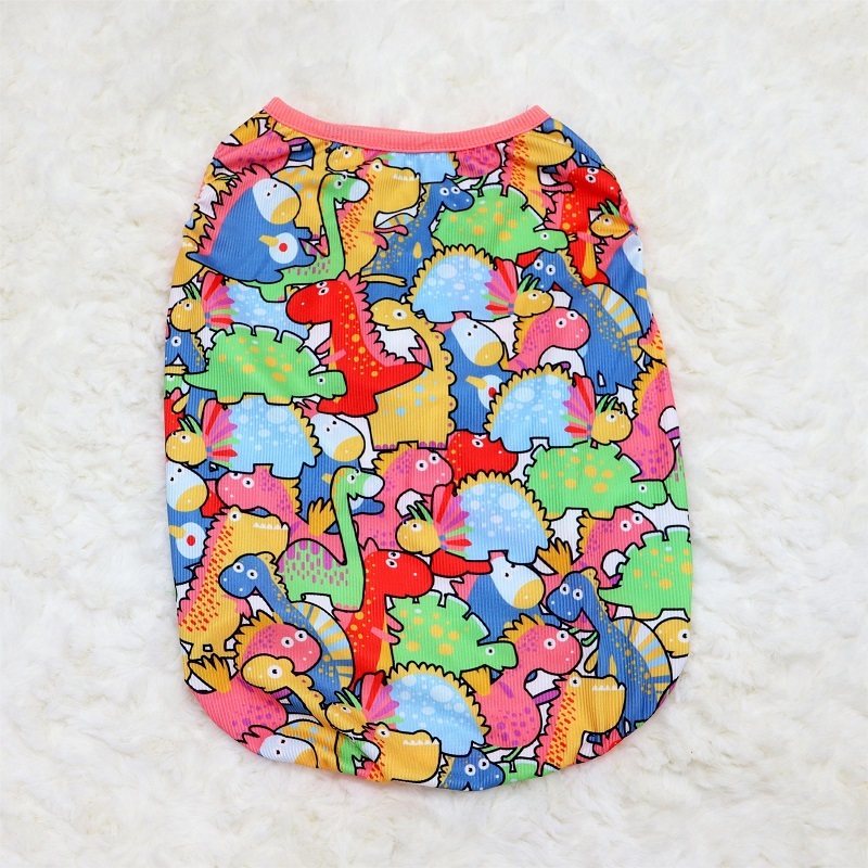 GOU-HOME เสื้อหมา โพลีสเตอร์ กันการสูญเสียขน กันรอยขีดข่วน สไตล์ฝรั่งเศส เหมาะกับฤดูร้อน - รูปที่ 4