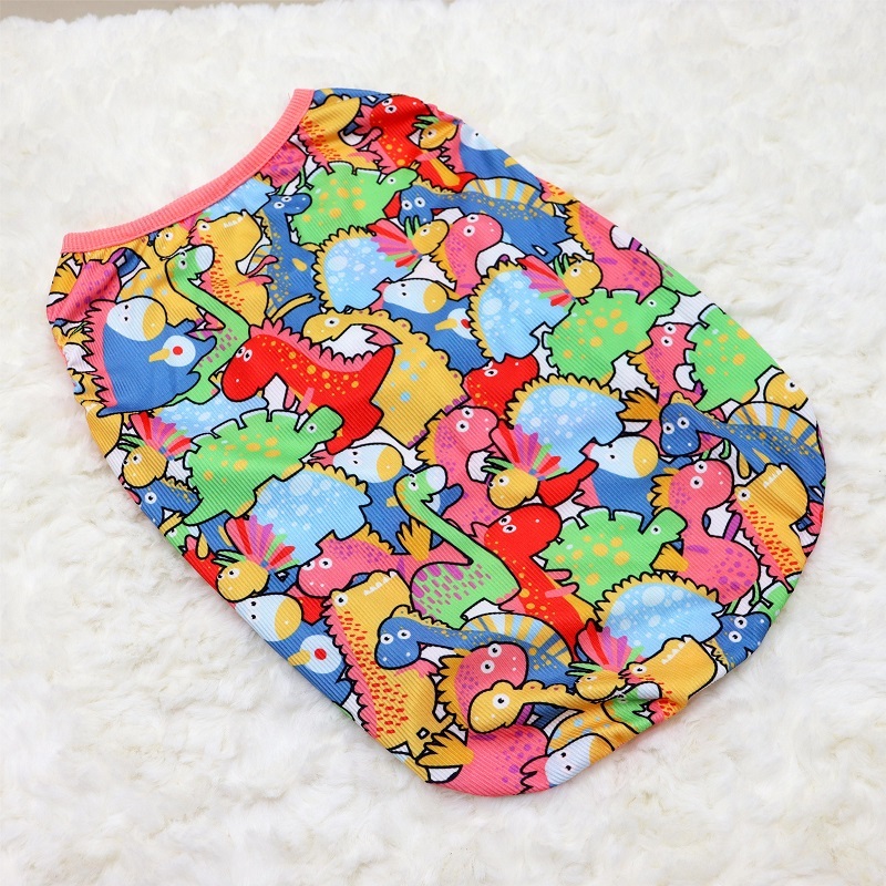 GOU-HOME เสื้อหมา โพลีสเตอร์ กันการสูญเสียขน กันรอยขีดข่วน สไตล์ฝรั่งเศส เหมาะกับฤดูร้อน - รูปที่ 5