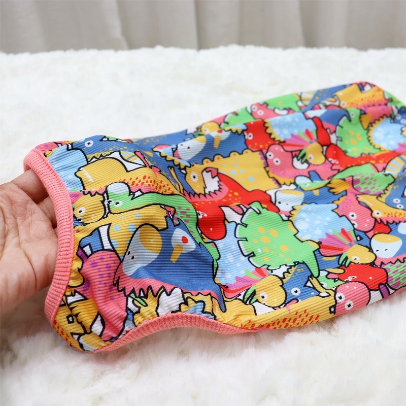 GOU-HOME เสื้อหมา โพลีสเตอร์ กันการสูญเสียขน กันรอยขีดข่วน สไตล์ฝรั่งเศส เหมาะกับฤดูร้อน - รูปที่ 7