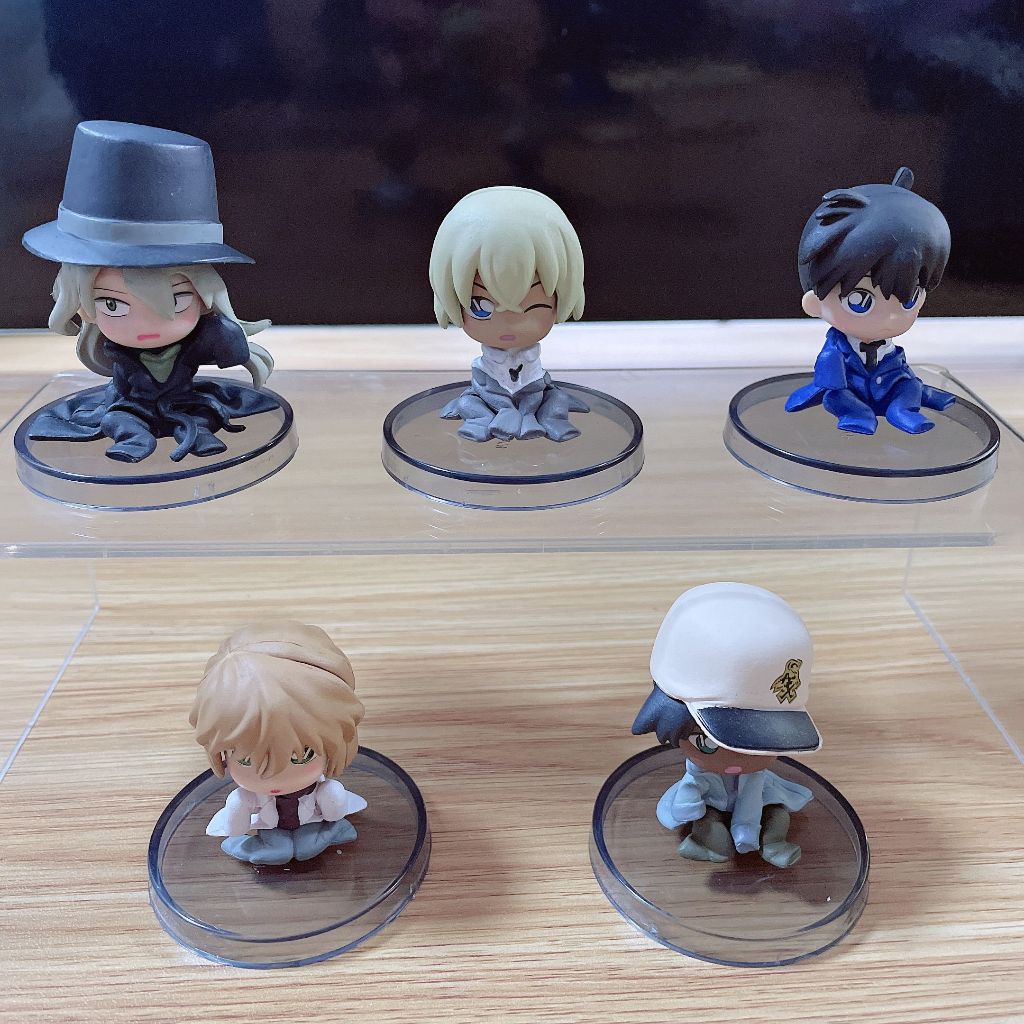 โมเดลฟิกเกอร์ Pvc รูปนักสืบโคนัน ขนาด 5 ซม. ของเล่นสําหรับเด็ก 5 ชิ้น ต่อชุด