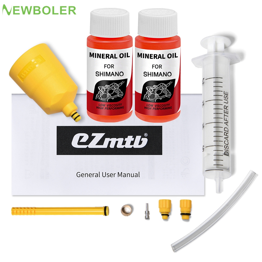 Newboler ชุดเครื่องมือซ่อมเบรกไฮดรอลิค พร้อมน้ํามันแร่ สําหรับรถจักรยานเสือภูเขา SHIMANO