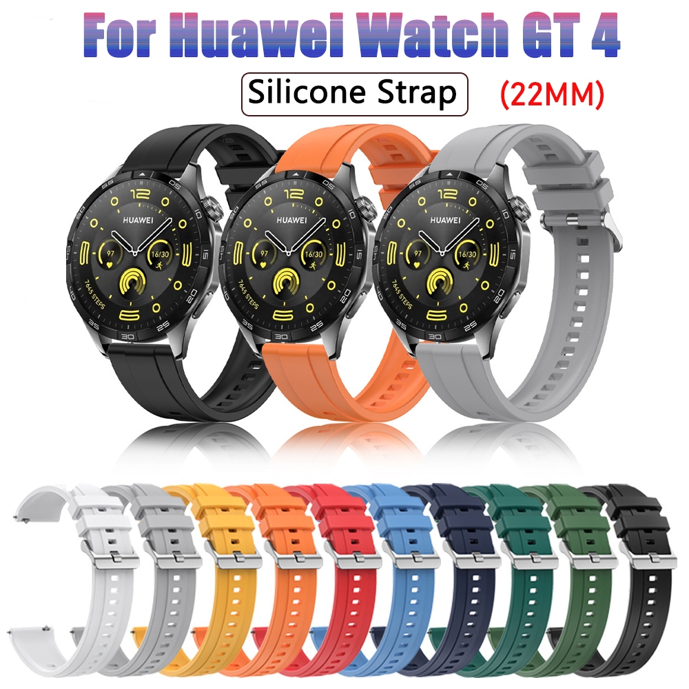 สายซิลิโคนสําหรับ Huawei Watch GT6 GT5 GT4 สายนาฬิกา Huawei Watch GT 6 5 Pro 46 มม.4 41 มม. สายรัดข้อมือกีฬา