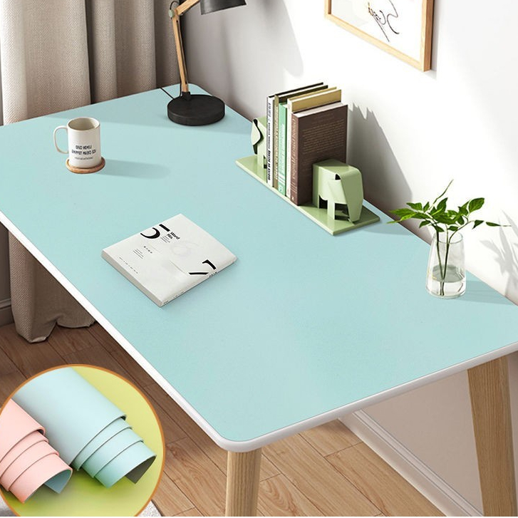 ผ้าปูโต๊ะหนัง PVC สีพื้น กันน้ํา กันน้ํามัน หนา ทนความร้อนสูง