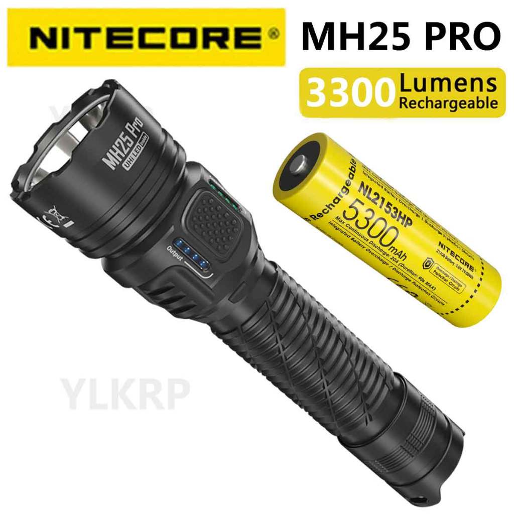 NITECORE MH25 PRO 3300 ไฟฉายลูเมน บรรจุด้วยแบตเตอรี่ NL2153