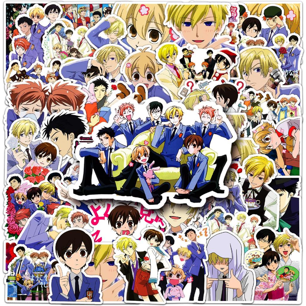 50 ชิ้นตลก Oran High School Host Club Creative มอเตอร์สติกเกอร์รถสติกเกอร์ Helmater สติกเกอร์ Home Decal สติกเกอร์กันน้ํา