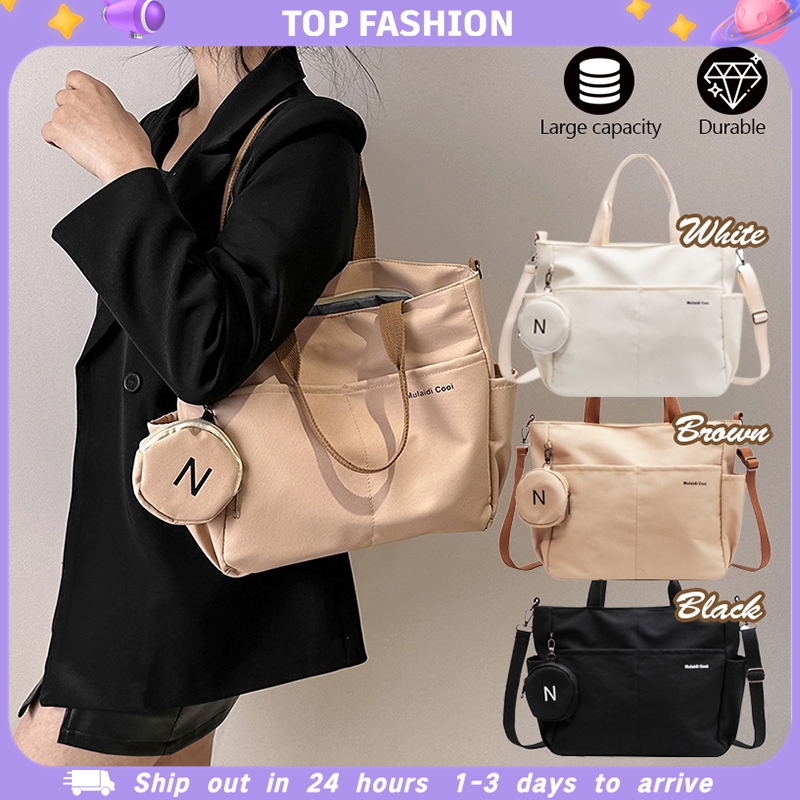 TB033 COD กระเป๋าหิ้ว 2 In 1 สำหรับผู้หญิง ที่มีซิปกระเป๋าสตางค์สไตล์เกาหลีจัดส่งท้องถิ่น