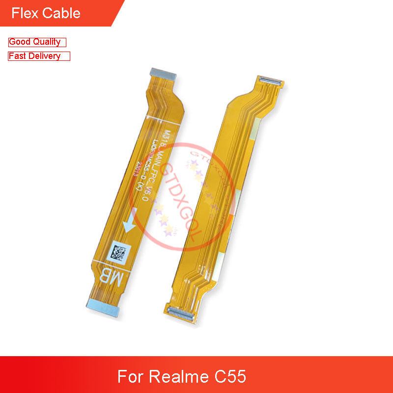 ใหม่สําหรับRealme C55 RMX3710 บอร์ดหลักFlex Cable