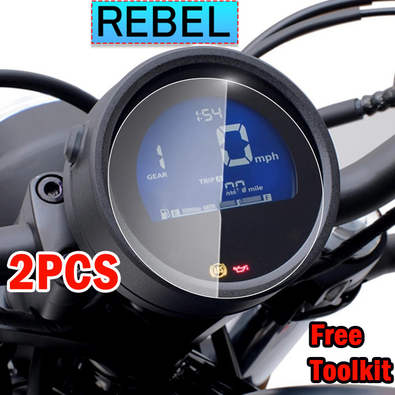 สําหรับ Honda Rebel 500 300 CL300 CL500 ฟิล์ม Speedometer Speedometer ฟิล์มป้องกันรถจักรยานยนต์ Anti-Scratch หน้าจอเครื่องมือฟิล์ม