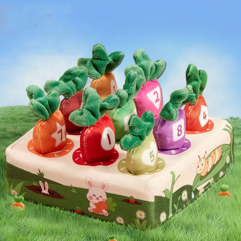 Montessori Toys Babies Carrot Harvest Game Early Education ของเล่นเด็ก 6 เดือนเหนือ - รูปที่ 2