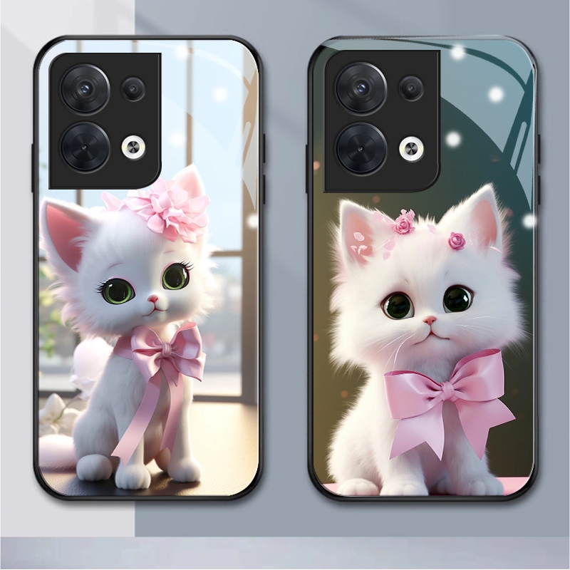 เคสโทรศัพท์มือถือแบบแก้ว กันกระแทก Diy สําหรับ OPPO reno 7 8 8Z 7 pro 7Z 6 6Z 5 5Pro 4 4se 3 2 2F Z F9 F11