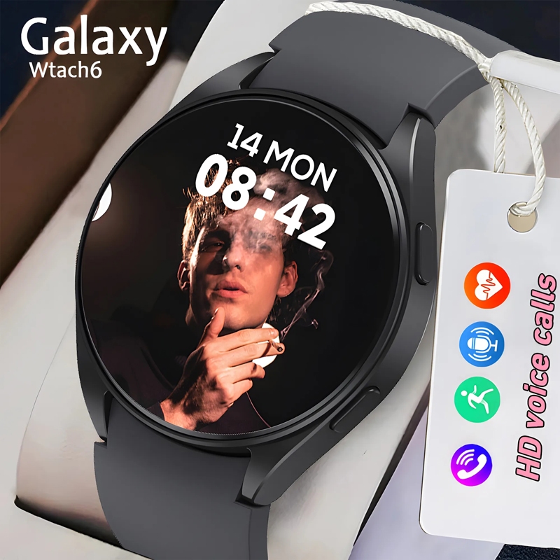 นาฬิกาข้อมือสมาร์ทวอทช์ เชื่อมต่อบลูทูธ กันน้ํา เหมาะกับผู้ชาย และผู้หญิง สําหรับ Samsung Galaxy Watch 6 2023 Android IOS