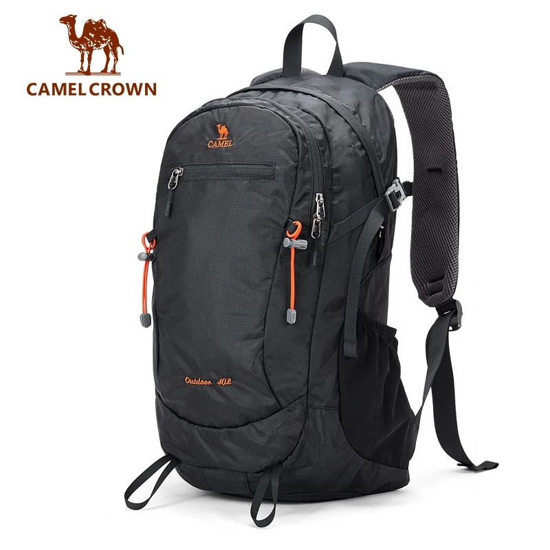 CAMEL CROWN กระเป๋าเป้สะพายหลัง ความจุขนาดใหญ่ 40 ลิตร ระบายอากาศ ทนต่อการสึกหรอ สําหรับเดินป่า ตั้งแคมป์