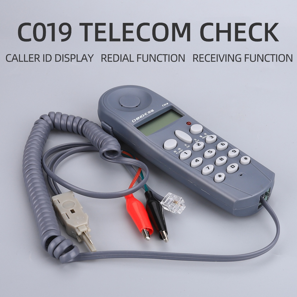 Telecom ตรวจสอบสายโทรศัพท์เฉพาะตรวจสอบสายสํารวจเครื่องสาย CHINO-E C019 เครื่องทดสอบไปยังคลิปจระเข้ชุดอุปกรณ์ - รูปที่ 2