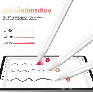Jamjake G10SE ปากกาสไตลัส วางมือบนจอ+แรเงาได้+ปลายปากกาอัจฉริยะ Stylus Pen for iPadรุ่นตั้งแต่ปี2018