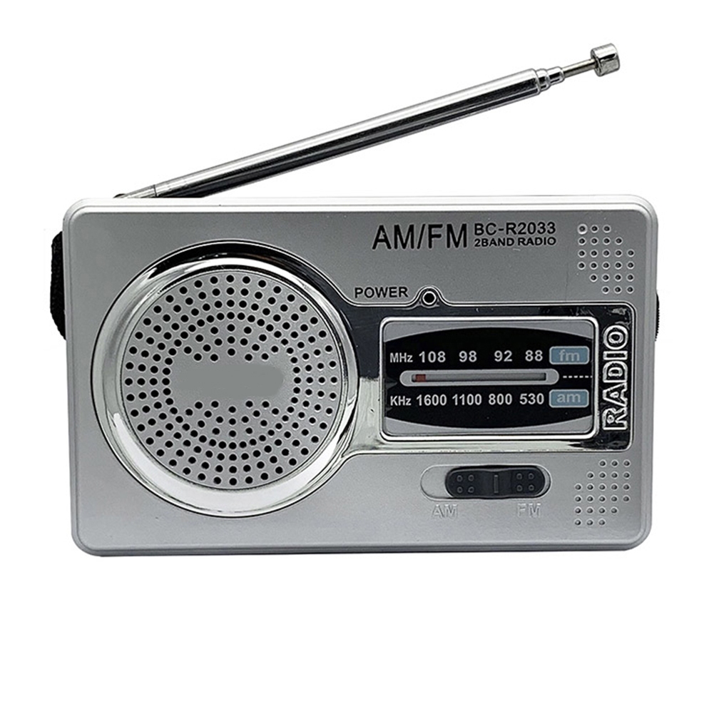 AM FM Pocket เครื่องเล่นวิทยุ Dual Band HiFi Mini Elder วิทยุแบตเตอรี่ Powered เครื่องเล่นเพลง Elder