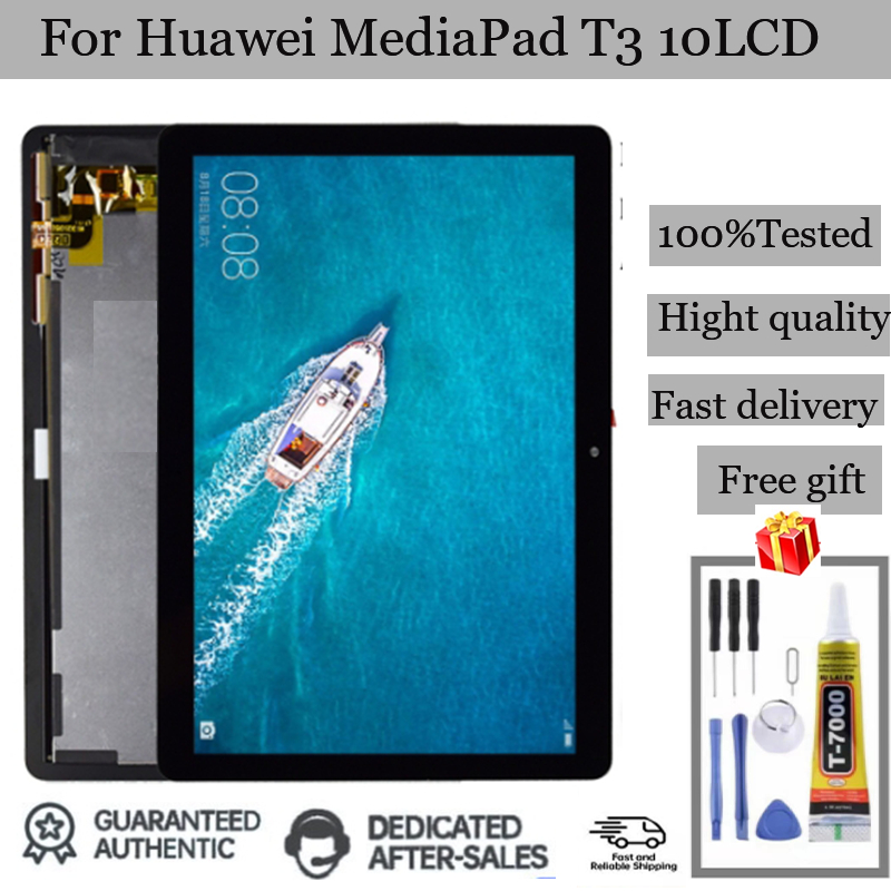 อะไหล่หน้าจอสัมผัสดิจิทัล LCD แบบเปลี่ยน สําหรับ Huawei MediaPad T3 10 AGS-L09 AGS-W09 AGS-L03