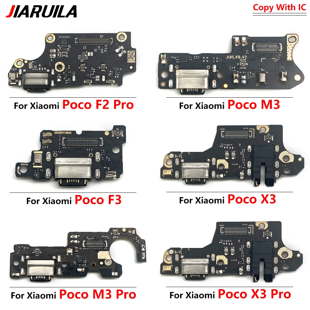 แพรชาร์จ Xiaomi Poco X3 M3 F2 F3 M4 Pro 4G 5G แผงชุดชาร์จ