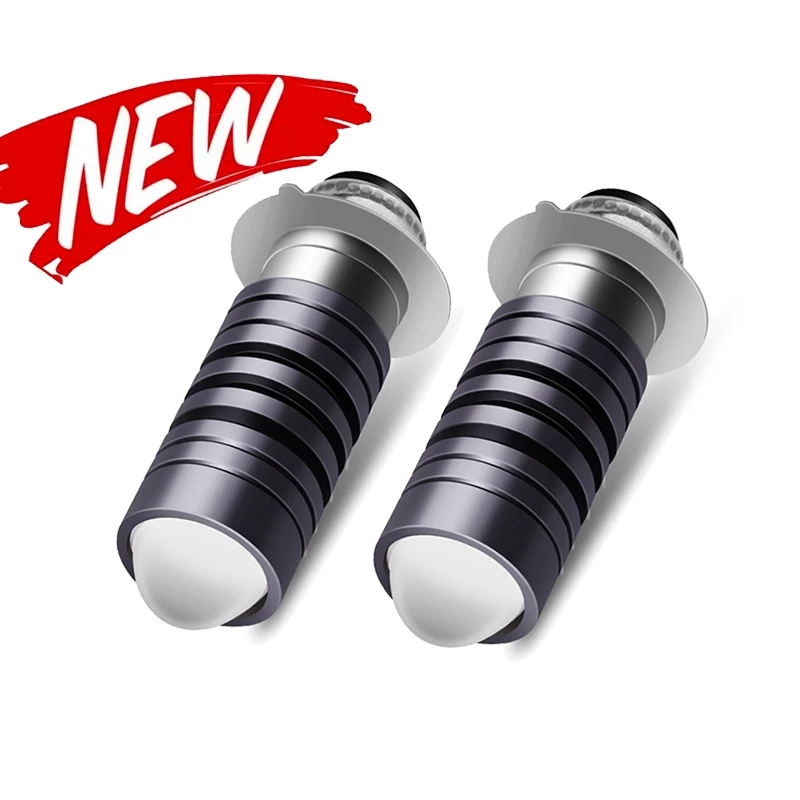 Tuffoo ใหม่ล่าสุด Universal Dual สีไฟหน้าหลอดไฟ T19 P15D H6M PX15D LED ไฟหน้ารถจักรยานยนต์หลอดไฟหมอกไฟ 6000K สีขาว 3000K