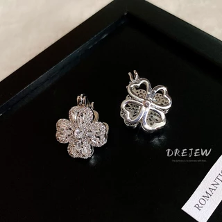 DREJEW แฟชั่นเกาหลี เพทาย ดอกไม้ ต่างหู ส่วนบุคคล ใหม่ ต่างหู เบา หรูหรา ต่างหูแพ้ง่าย