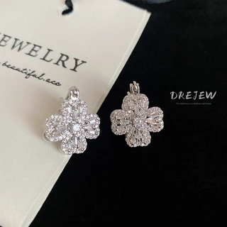 DREJEW แฟชั่นเกาหลี เพทาย ดอกไม้ ต่างหู ส่วนบุคคล ใหม่ ต่างหู เบา หรูหรา ต่างหูแพ้ง่าย