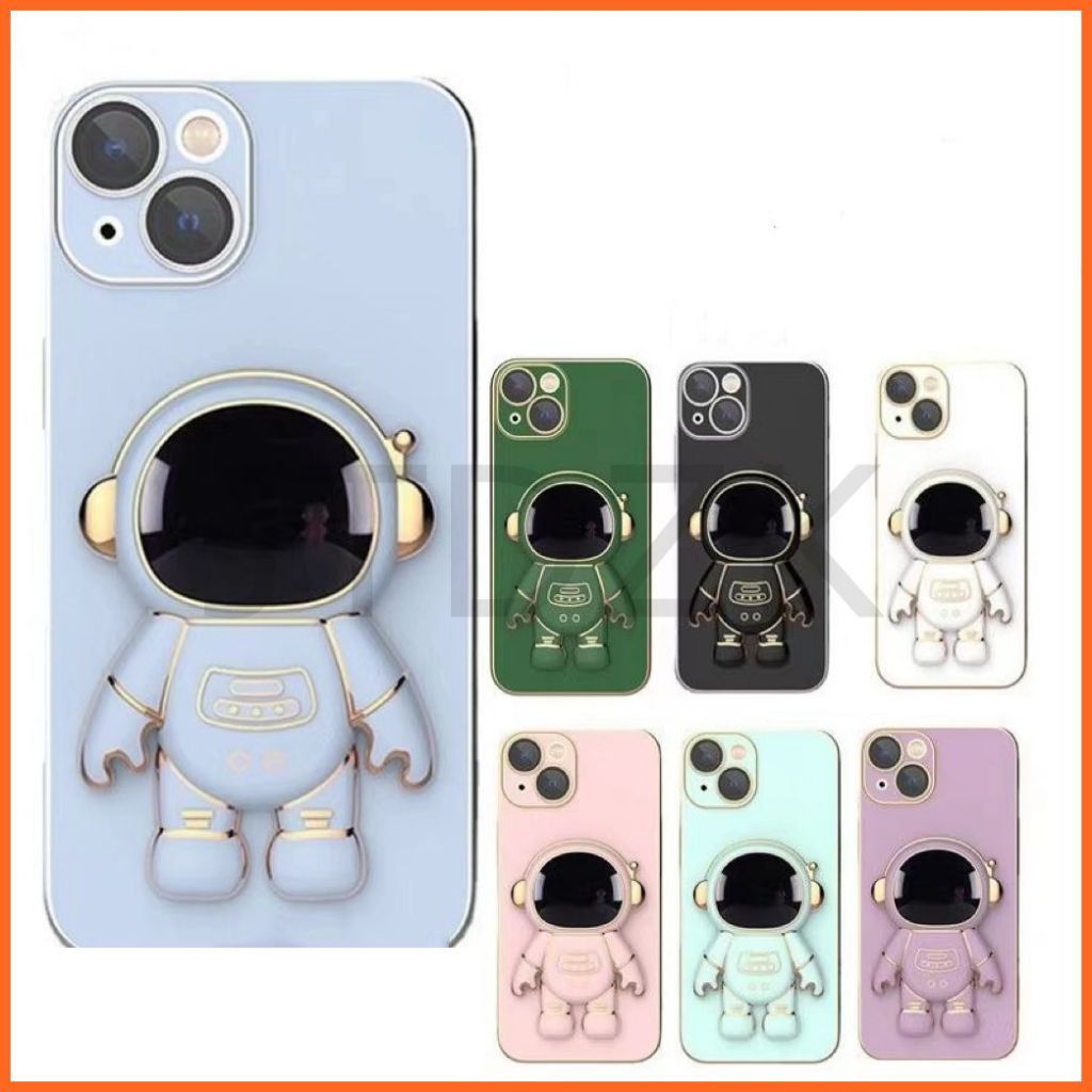เคส Samsung A73 5G Note 10 Lite Note 10 Note 8 Note 9 Note 10 Plus Note 10 Pro เคส กรณีโทรศัพท์มือถือที่มีนักบินอวกาศยืนยืน Stand Anti Fall