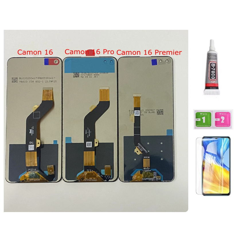 สําหรับ Tecno Camon 16 Pro Premier CE7J CE8 CE9 จอแสดงผล LCD พร้อมหน้าจอสัมผัสจอแสดงผล