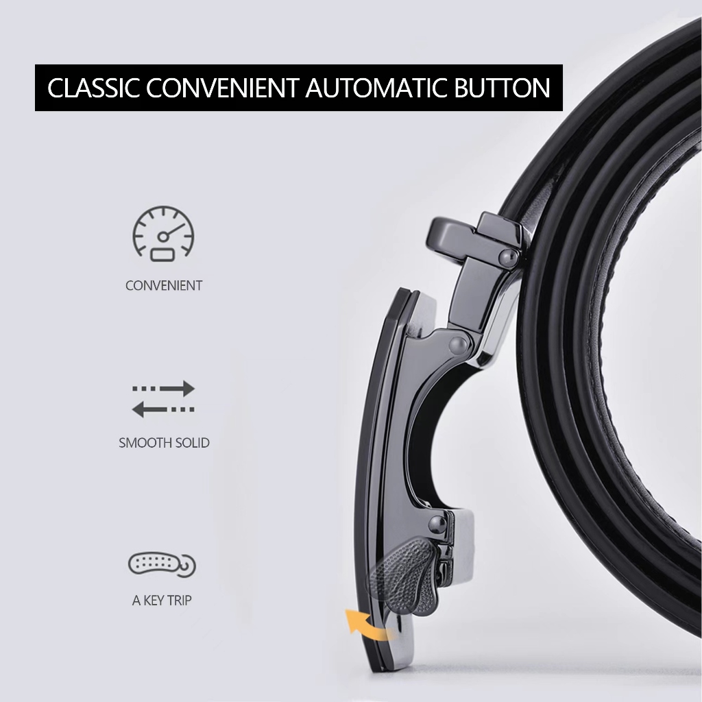 Imperial Horse 912 เข็มขัดหนัง หัวเข็มขัดอัตโนมัติ สําหรับผู้ชาย - รูปที่ 2