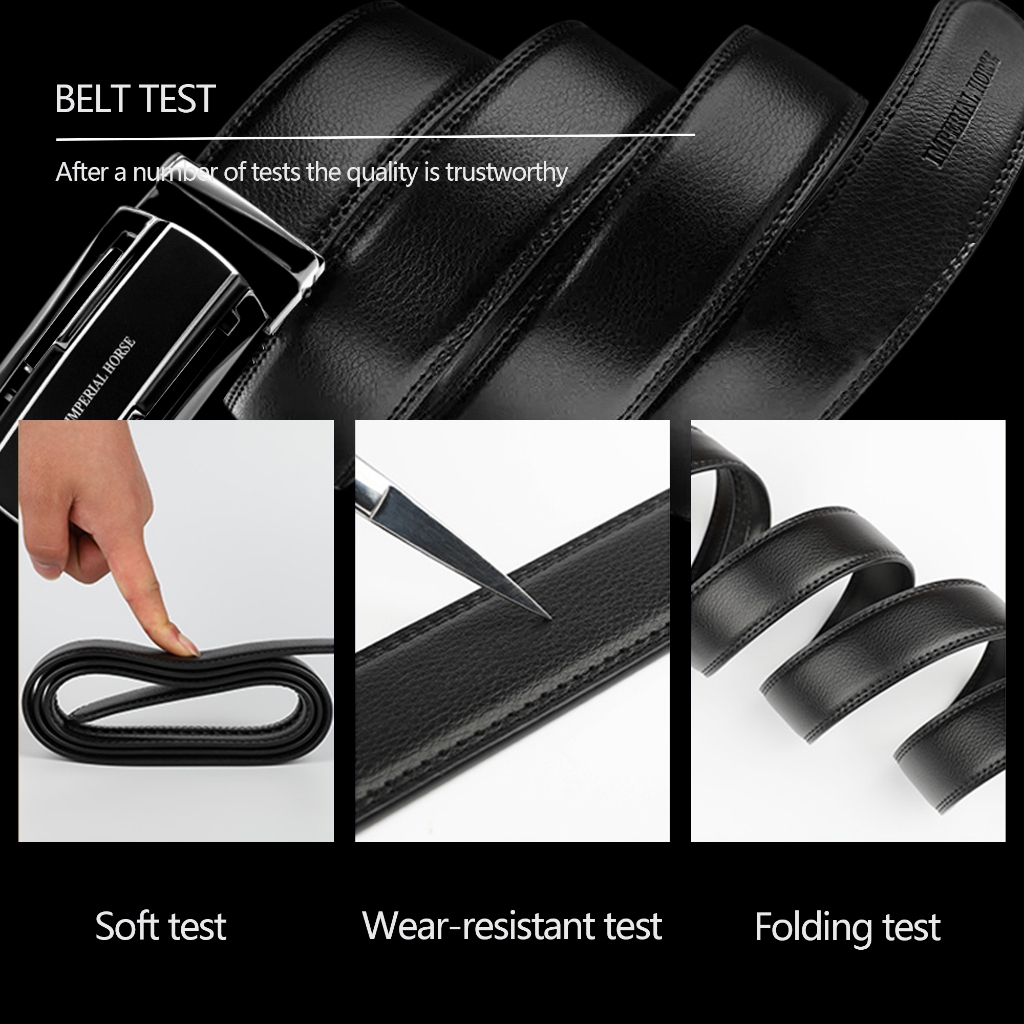 Imperial Horse 912 เข็มขัดหนัง หัวเข็มขัดอัตโนมัติ สําหรับผู้ชาย - รูปที่ 6