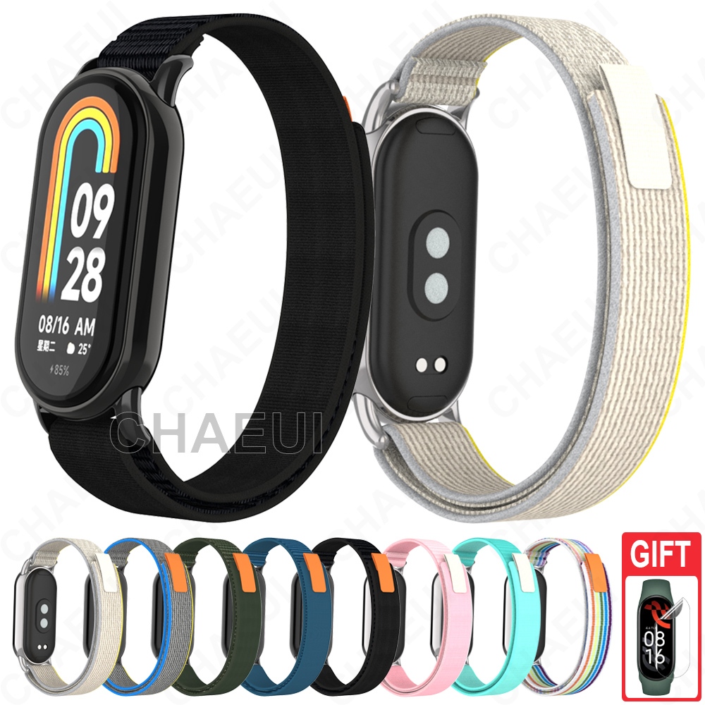 สายรัดไนลอนสร้อยข้อมืออุปกรณ์เสริม Soft Band สําหรับ Xiaomi Smart Band 10 9 8 / Band 10 Ceramic Edition