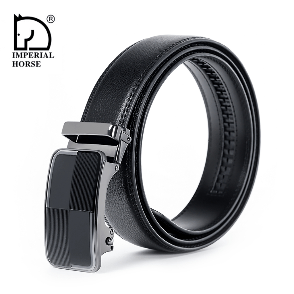 Imperial Horse 918 เข็มขัดหนัง หัวเข็มขัดอัตโนมัติ พร้อมกล่องของขวัญ สําหรับผู้ชาย