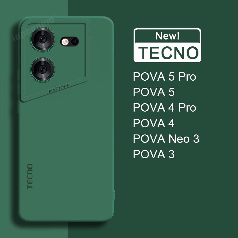 เคสโทรศัพท์มือถือ ซิลิโคนนิ่ม สีแคนดี้ สําหรับ TECNO POVA 6 5 Pro 4 Neo 3
