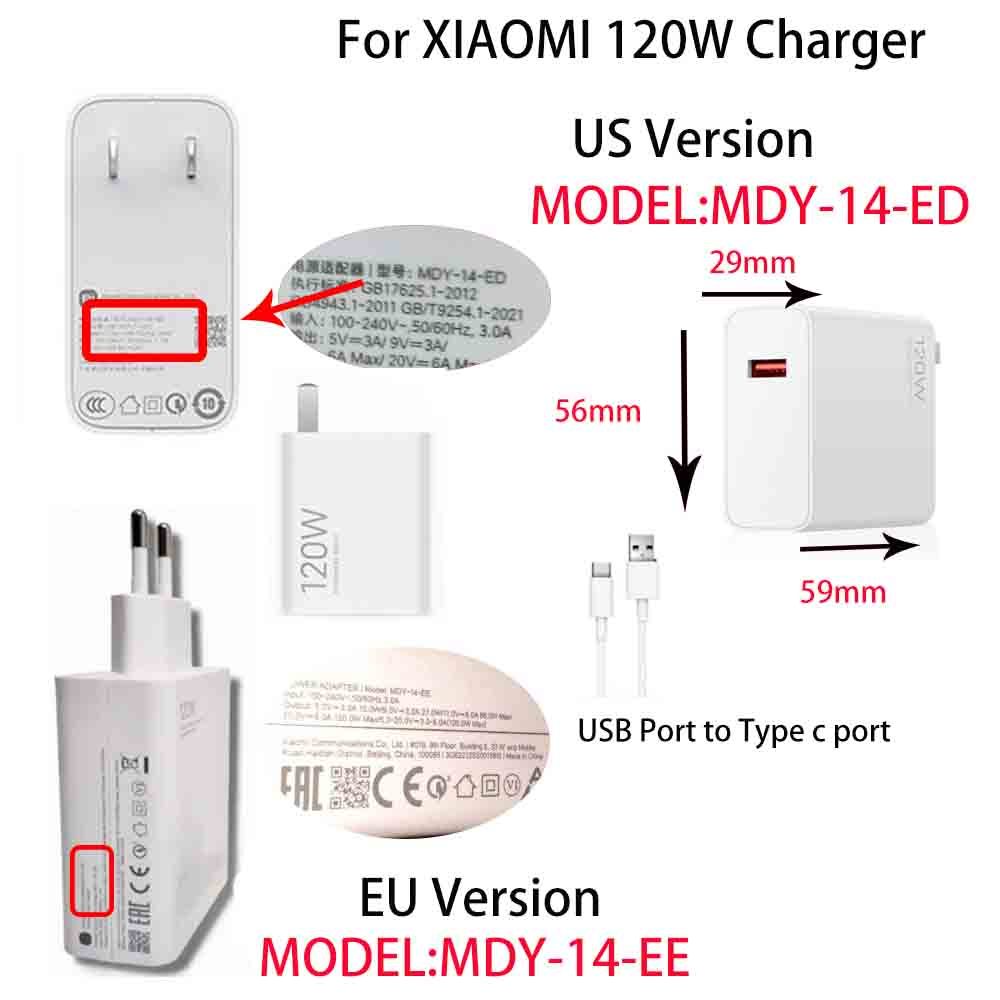 Xiaomi 120W ตัวป้องกันที่ชาร์จ สําหรับ Model MDY-14-EE/MDY-14-ED xiaomi 13 pro - รูปที่ 7