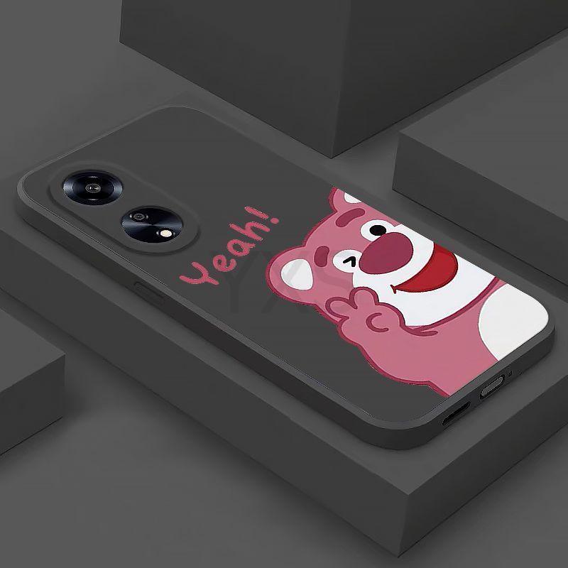 New เคส Redmi Note 5A Prime Y1 Note 10S Note 10 4G Note 10 Pro Note 10 Pro Max Note 10 5G Note 6 Note 6 Pro 10 4G Note 11S Note 11 เคส สตรอเบอร์รี่หมีซิลิโคนกรณีโทรศัพท์นุ่ม