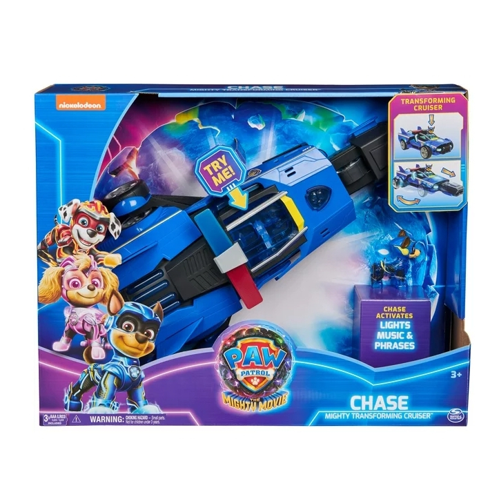 PAW Patrol: The Mighty Movie Cruiser with Lights, Sounds & Chase Figure Toy Car Paw Patrol: The Migh