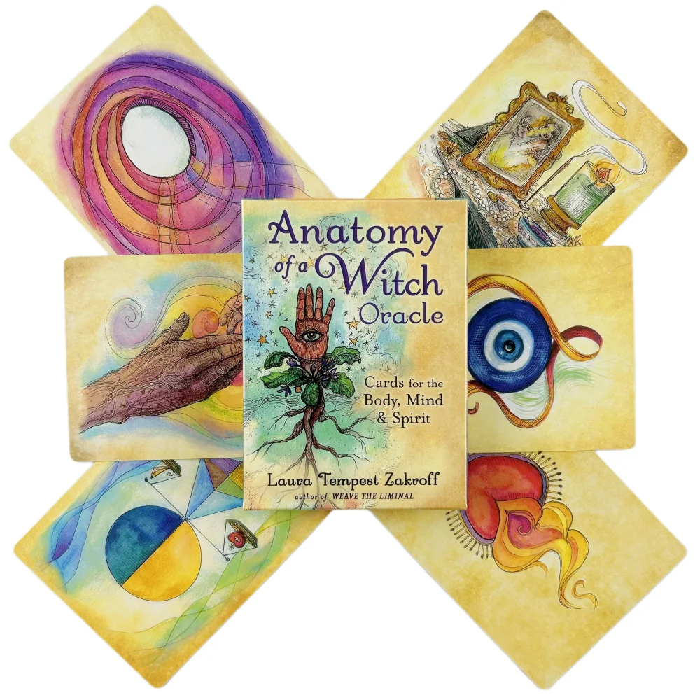 Anatomy of a Witch oracle Cards for the body Mind Spirit Cards 48-card oracle เฉลิมฉลองร ่ างกายแม ่ มดรวบรวมวัสดุและ